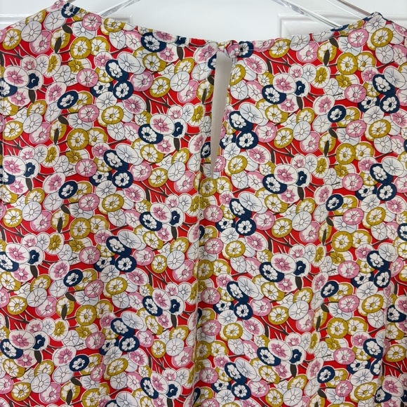 Anthropologie Sine Silk Ruffle Front Sleeveless Blouse Size 2 - Picture 7 of 9